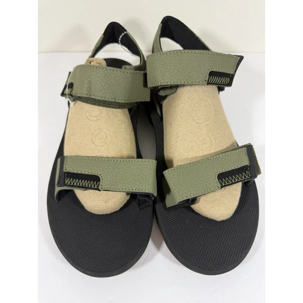 Reef Fanning Baja Bottle Opener Strap Sandals Mens 12 EU 45 Green NEW